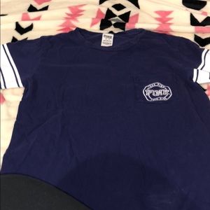 PINK varsity purple shirt